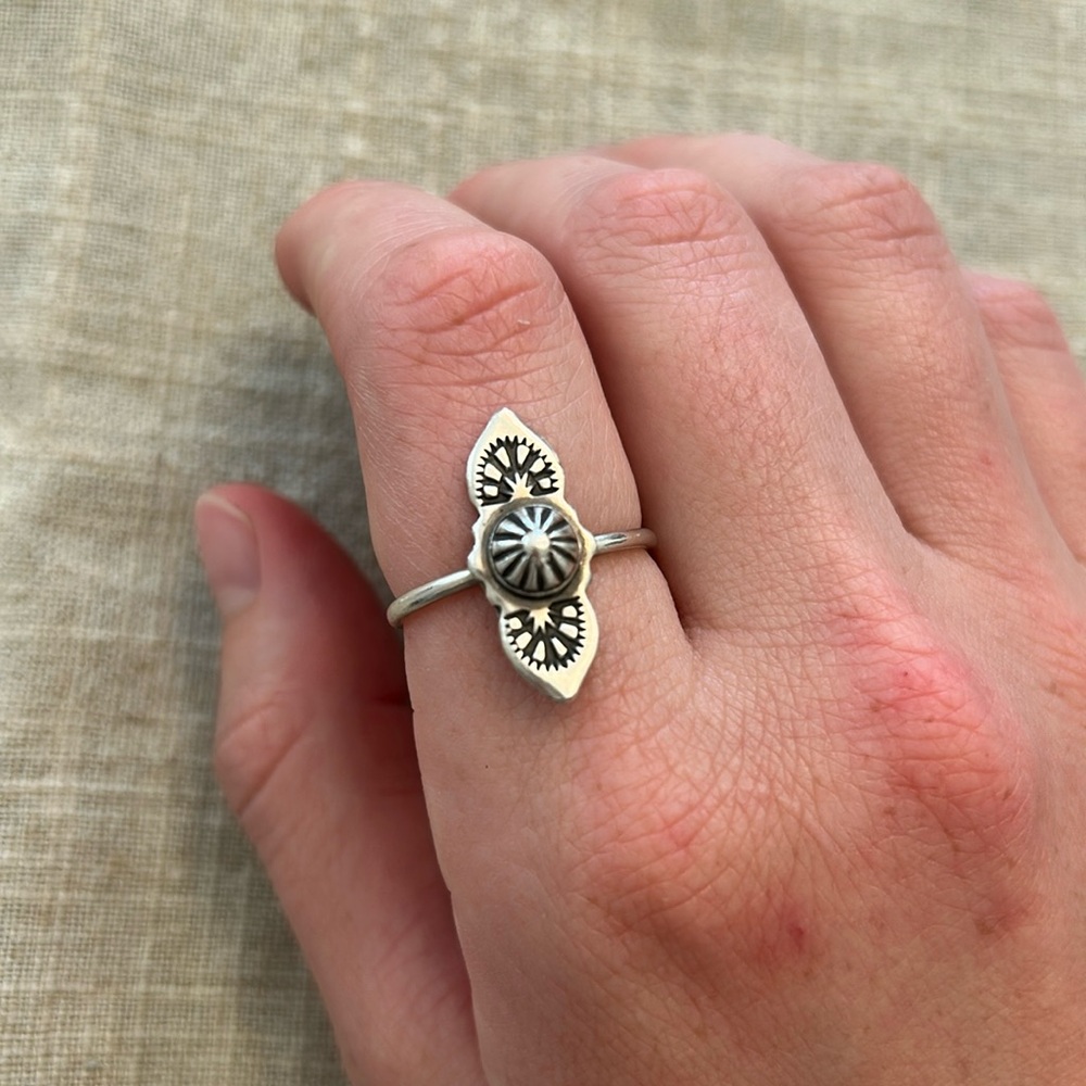 Sterling Silver Stamped Ring
